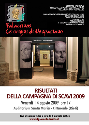 Falacrinae, risultati della Campagna di scavi 2009