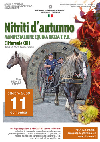A Cittareale echeggiano Nitriti dautunno