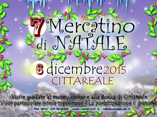 Tutto pronto per il Mercatino di Natale di Cittareale!