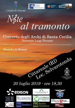 Note al tramonto: a Cittareale concerto in altura con lAccademia di Santa Cecilia